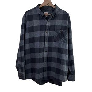 Field And Stream Flannel Shirt Mens XL Plaid Heavy Hunting Fishing
